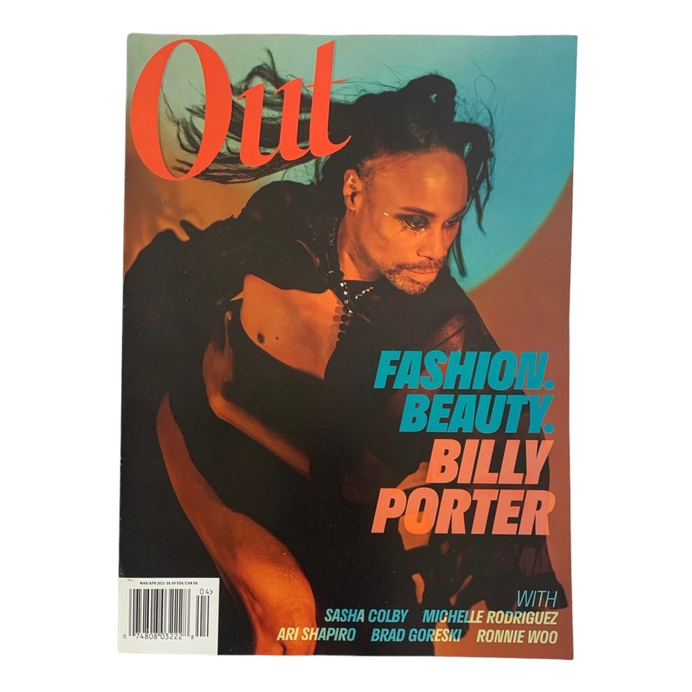OUT Magazine March April 2023 Billy Porter Fashion Beauty Sasha Colby Ronnie Woo
